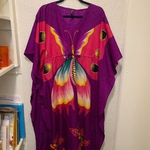 VINTAGE Festival Butterfly Mumu Dress